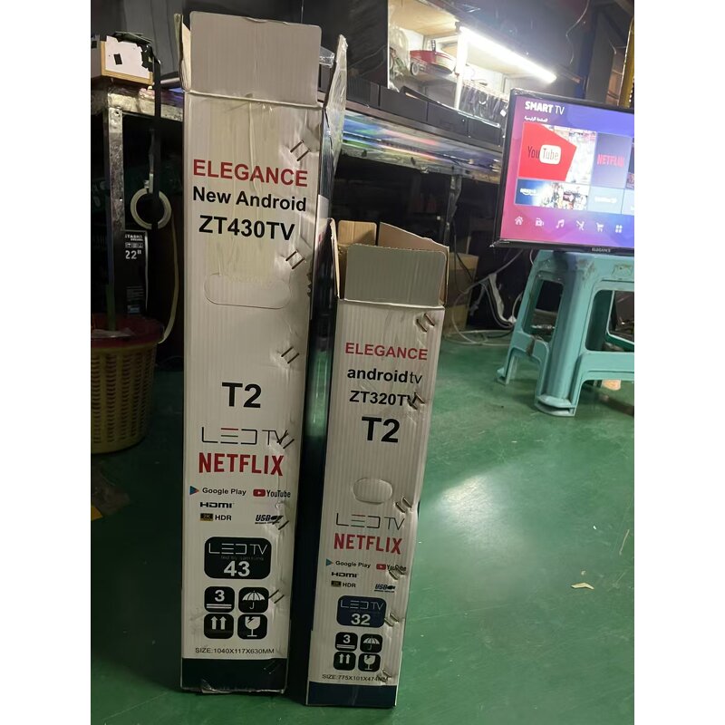 Smart TV Manufacturer - Africa 24 32 40 43 50 55 65 Inch LED with Android WiFi Language Adjustable