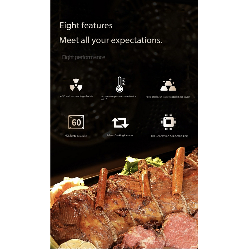 Oven Manufacturer - Embedded 60L Steam and Bake Combo Mini Small Home Flash Heat Drawer-style 110V/220V