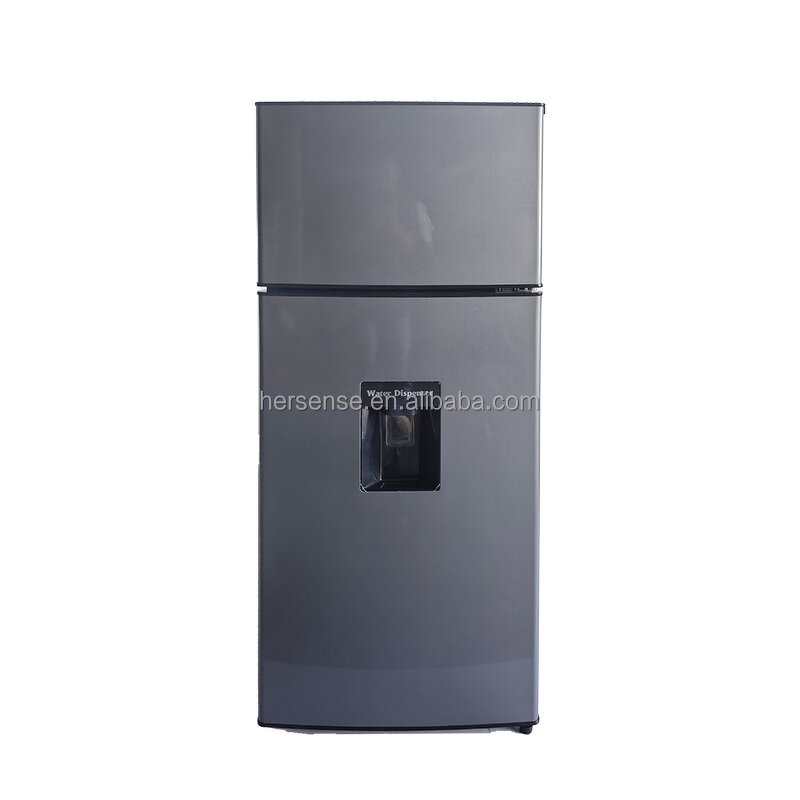 Refrigerator Manufacturer - 280L Silver 220V Double Door with Water Dispenser No Frost for Household Hotel