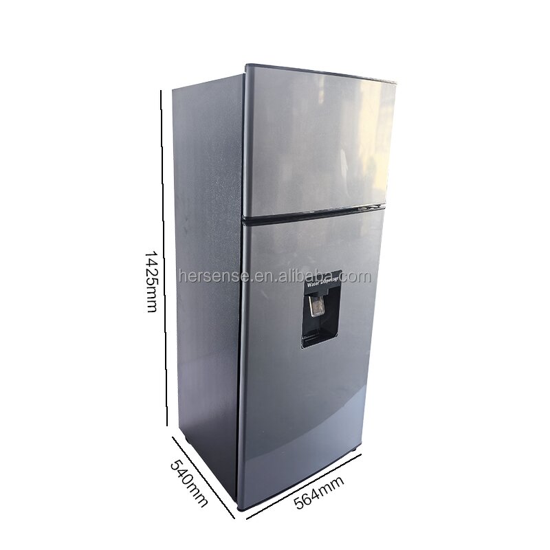 Refrigerator Manufacturer - 280L Silver 220V Double Door with Water Dispenser No Frost for Household Hotel