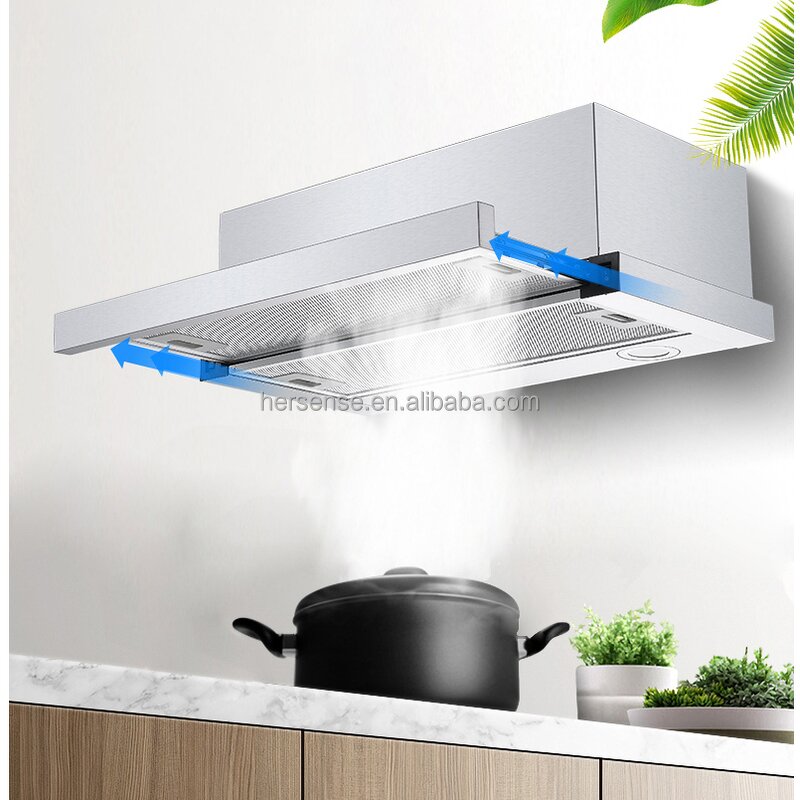 Chimney Manufacturer - European Style for Kitchen Auto Clean Campana Extractora 30"-36" for Apartments Slide Extractor