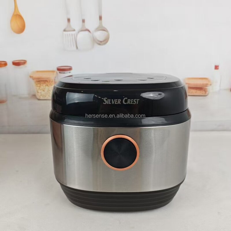 Rice Cooker Manufacturer - 5L Stainless Steel Electric Commercial Grade Multifunction Non Stick Pot with Steamer for Africa