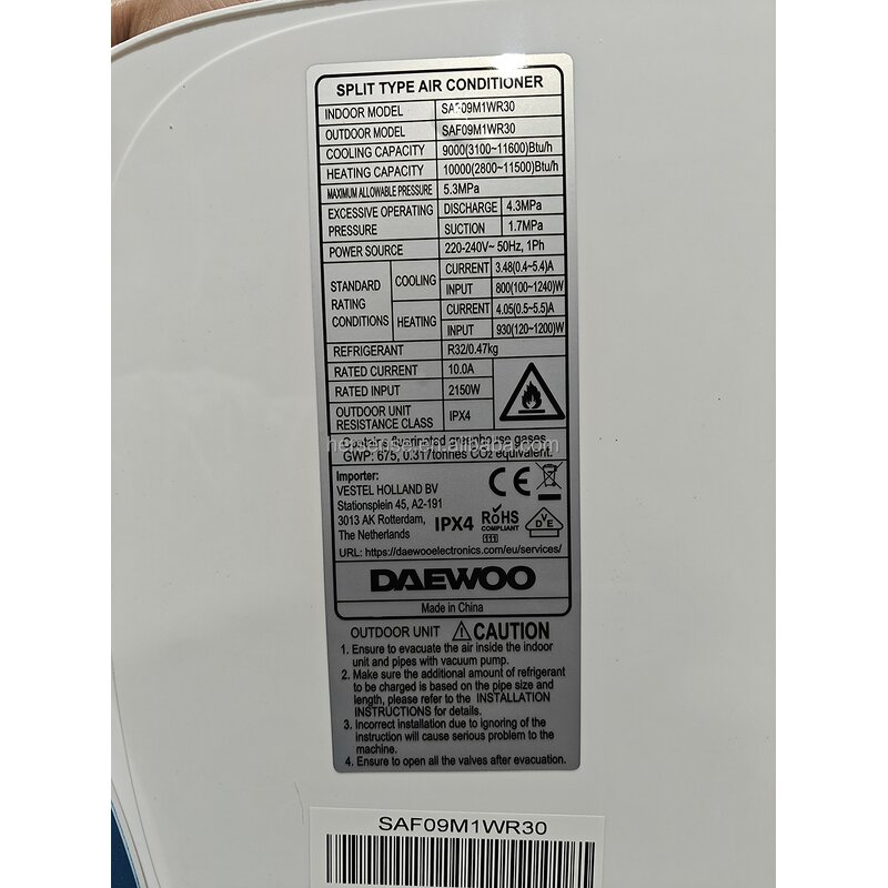 Split Air Conditioner Manufacturer - Midea Factory Made Mini for Room Electric R32 9000btu Inverter Smart CE