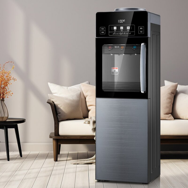 Water Dispenser Manufacturer - TC&L Freestanding Top Load Cold Hot Digital Display Child Lock Glass Door with Compressor Cooling