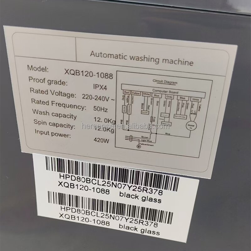 Washing Machine Manufacturer - 12kg Automatic Top Load Portable Auto Electric English Operated for Home