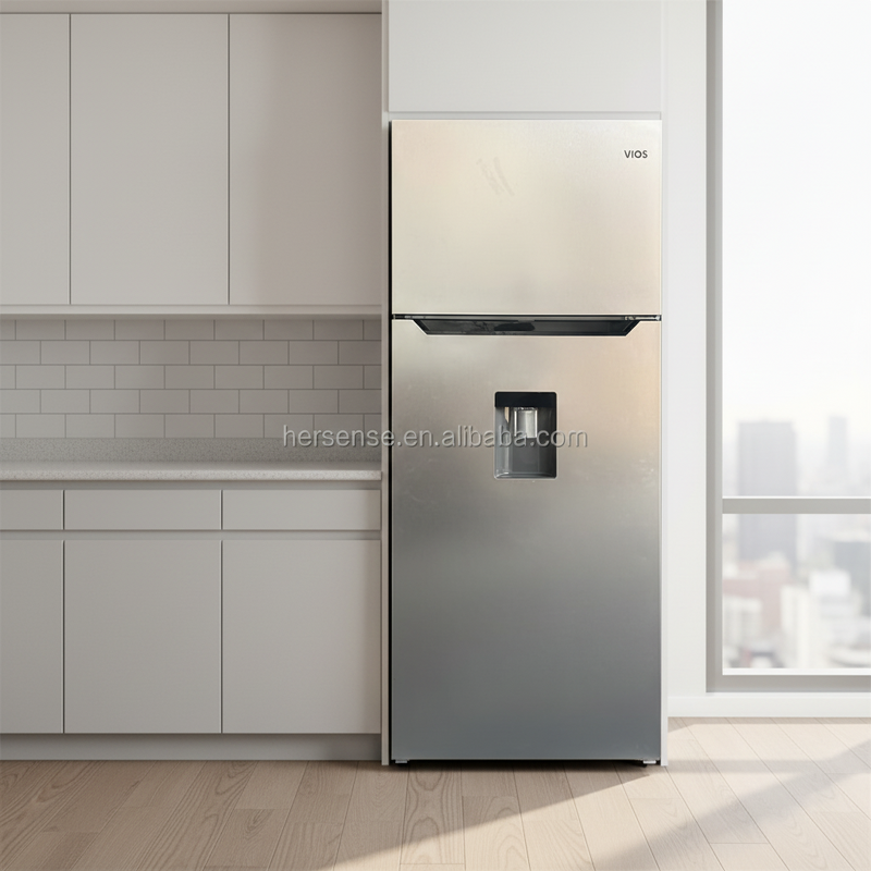 Refrigerator Manufacturer - Vios 110V-127V Two Door with Water Dispenser R600a Refrigerant 160W for Home Kitchen