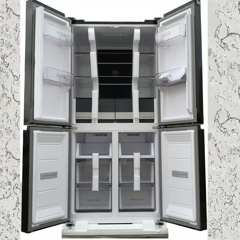 Refrigeration Equipment Manufacturer - Y 610L Stainless Steel Home Commercial Smart Freezers with Side-by-Side Display