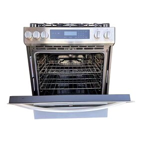 Electric Range Manufacturer - Touch Controls Oven 30 In. Professional with Tilt Panel Self-Cleaning 240V in Stainless Steel