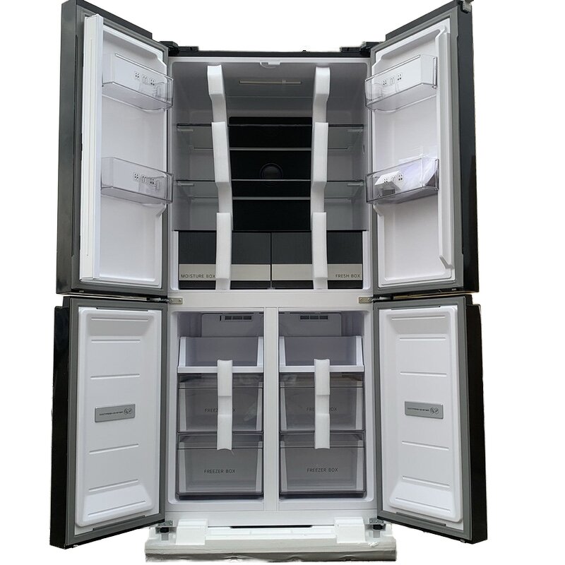 Refrigeration Equipment Manufacturer - Y 610L Stainless Steel Home Commercial Smart Freezers with Side-by-Side Display