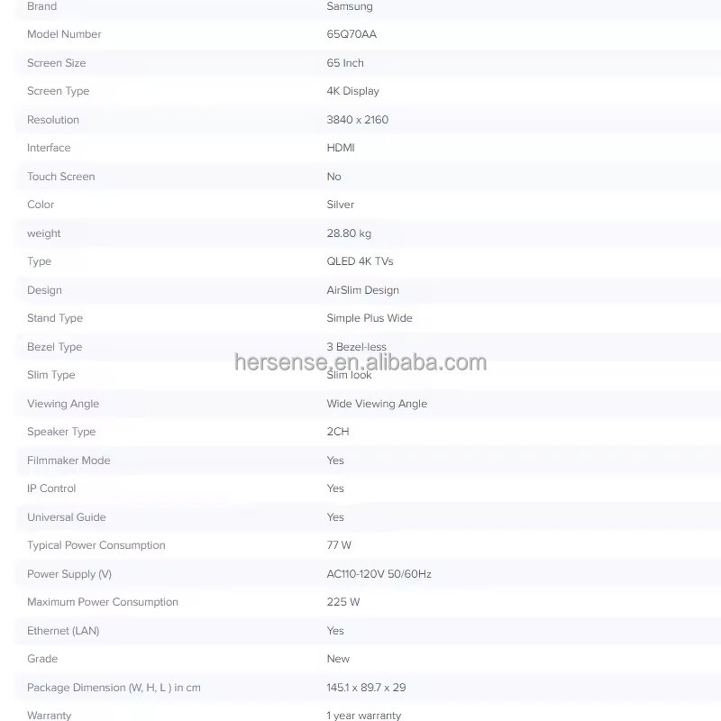 Smart TV Manufacturer - 4K Android Flat Screen QLED 55 65 75 85 Inch High-Definition Ultra-Thin Edge Bright in Color