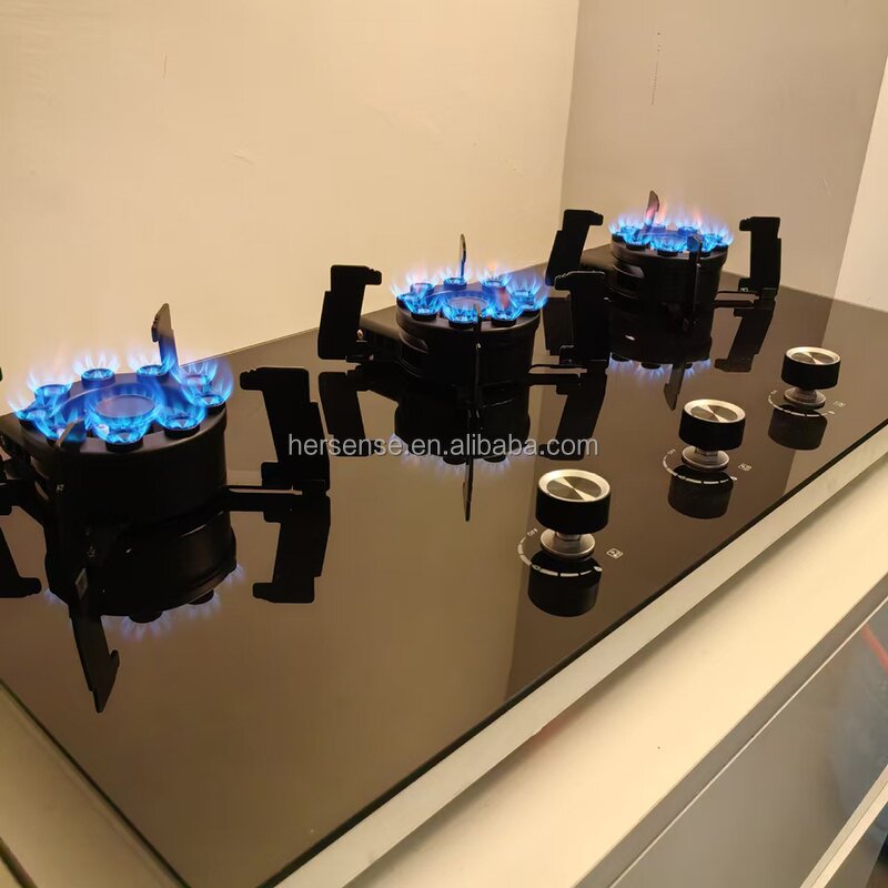 Gas Stove Manufacturer - High-quality 2/3 Burner with Control Panel Suitable for Household Use Quick Heating High Safety