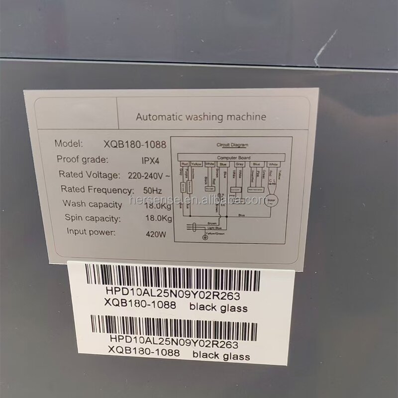 Washing Machine Manufacturer - Heavy Duty 18kg Massive Capacity Efficient Cleaning for Large Households Top Load