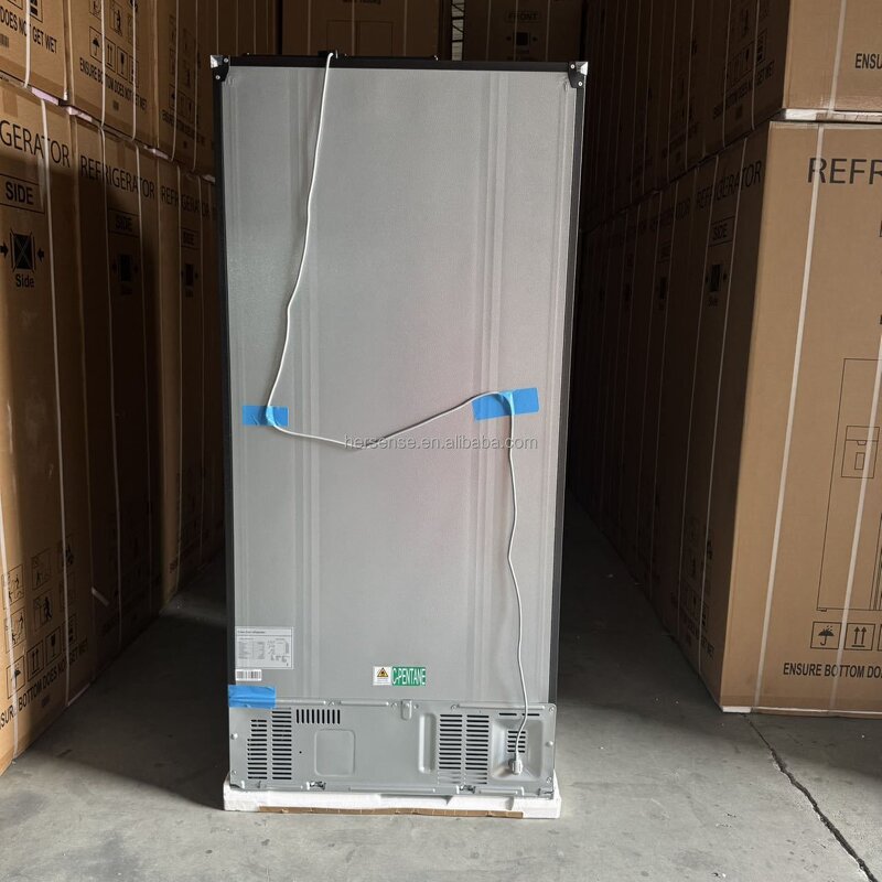 Refrigerator Manufacturer - 591L High Quality 220v 4 Door Retro French Door Gray Quick Cooling Smart Preservation