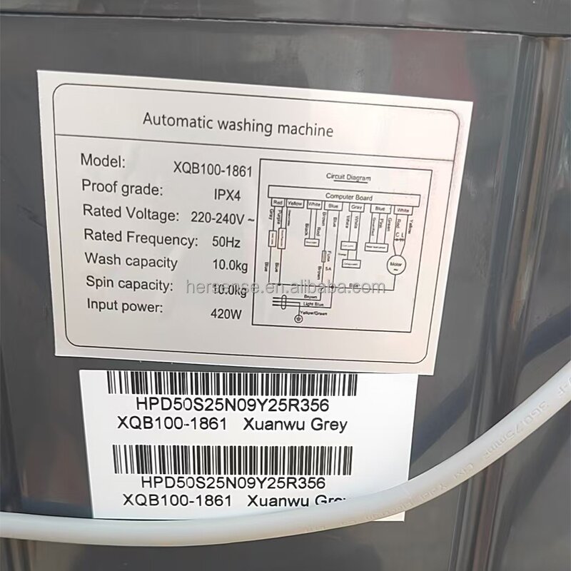 Washing Machine Manufacturer - 10kg Automatic Top Load Portable Auto Electric English Operated for Home