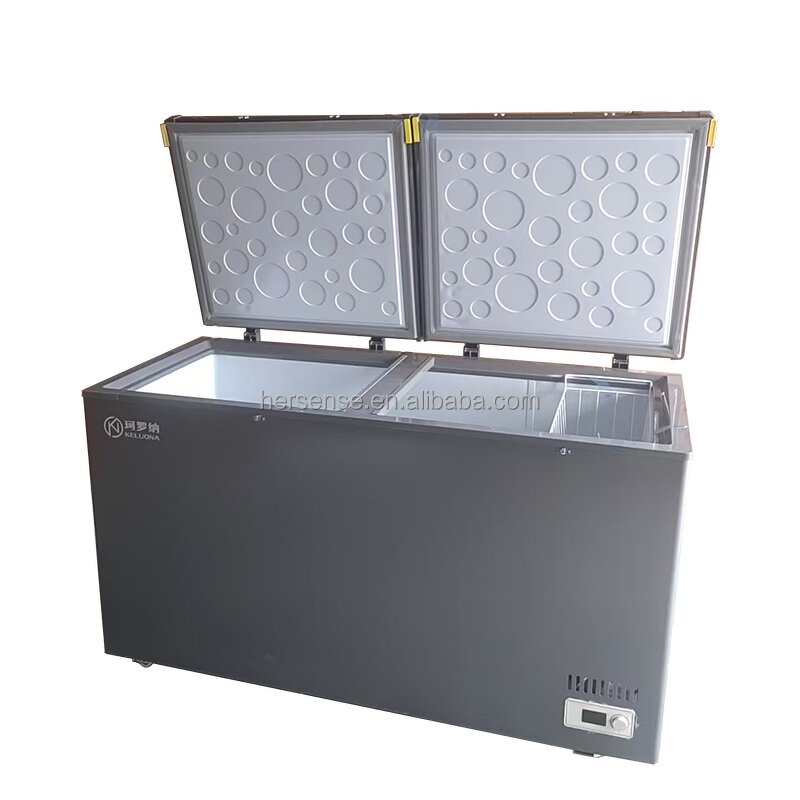 Chest Freezer Manufacturer - 518L High Capacity Intelligent Dual Door System Space Saving Design for Households