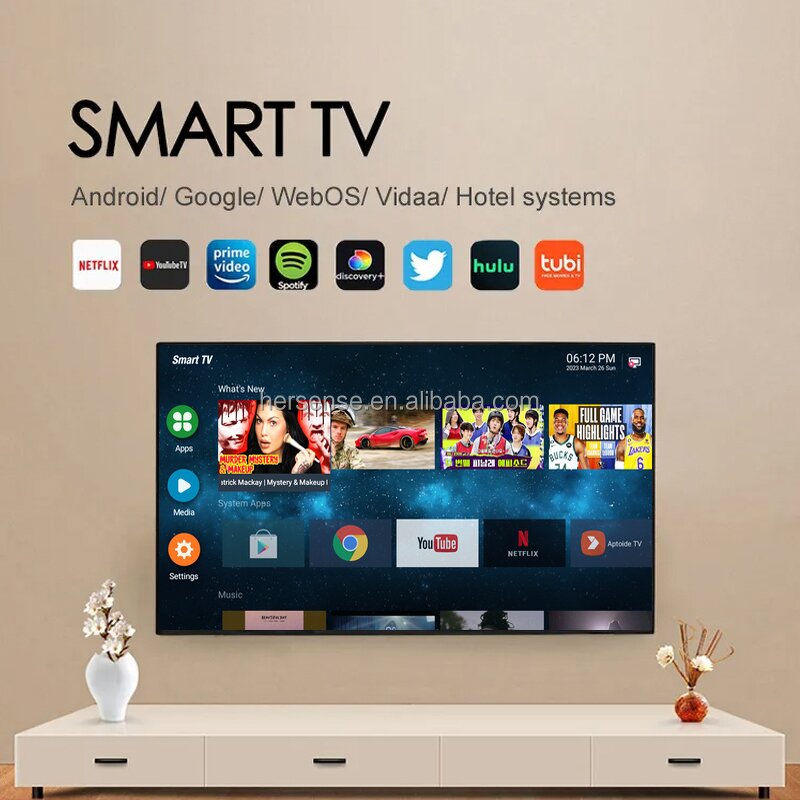 Smart TV Manufacturer - 4K Android Flat Screen LED 32 40 43 55 65 75 85 Inch