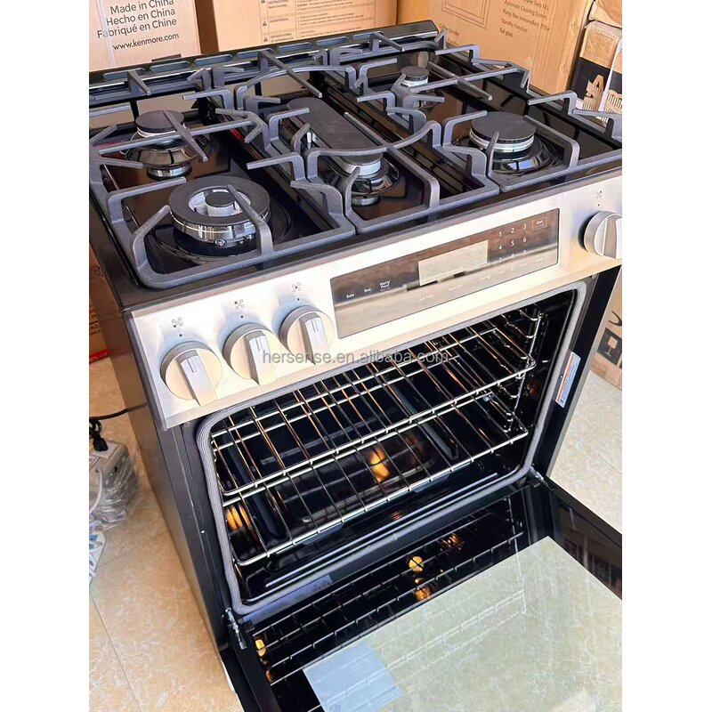 Electric Range Manufacturer - Touch Controls Oven 30 In. Professional with Tilt Panel Self-Cleaning 240V in Stainless Steel