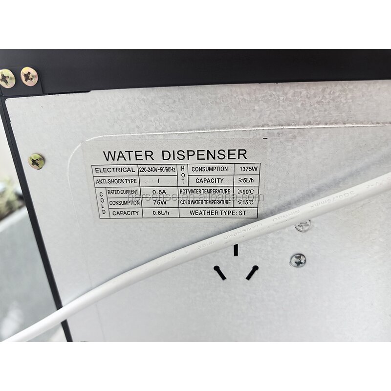 Water Dispenser Manufacturer - Automatic Desktop Black 6 Temperature Settings with Storage Cabinet Plastic for Office Home