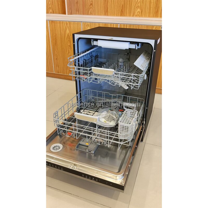 Dishwasher Manufacturer - Black Stainless Steel 18 Sets Load Wash and Dry for Home Dish Washer