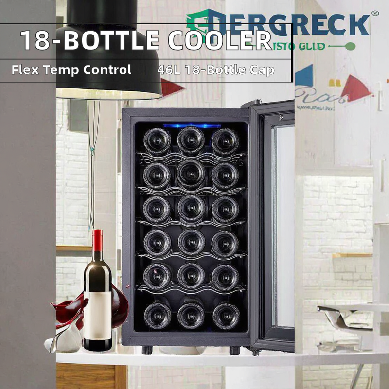 Wine Cooler Manufacturer - 18-Bottle Freestanding 46L Electric for Household Hotel Use