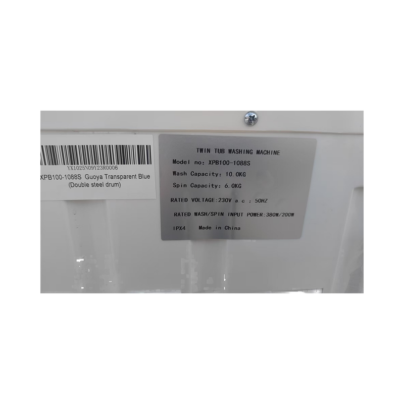 Washing Machine Manufacturer - 10kg Twin Tub Semi-Automatic Electric 220V Household English Operation Plastic Tub