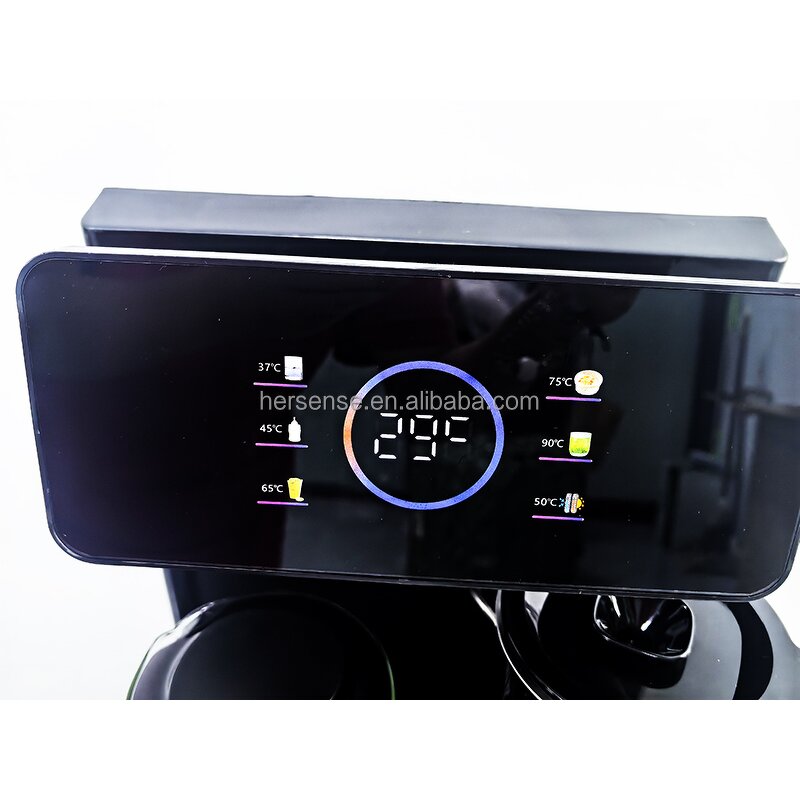 Water Dispenser Manufacturer - Automatic Desktop Black 6 Temperature Settings with Storage Cabinet Plastic for Office Home