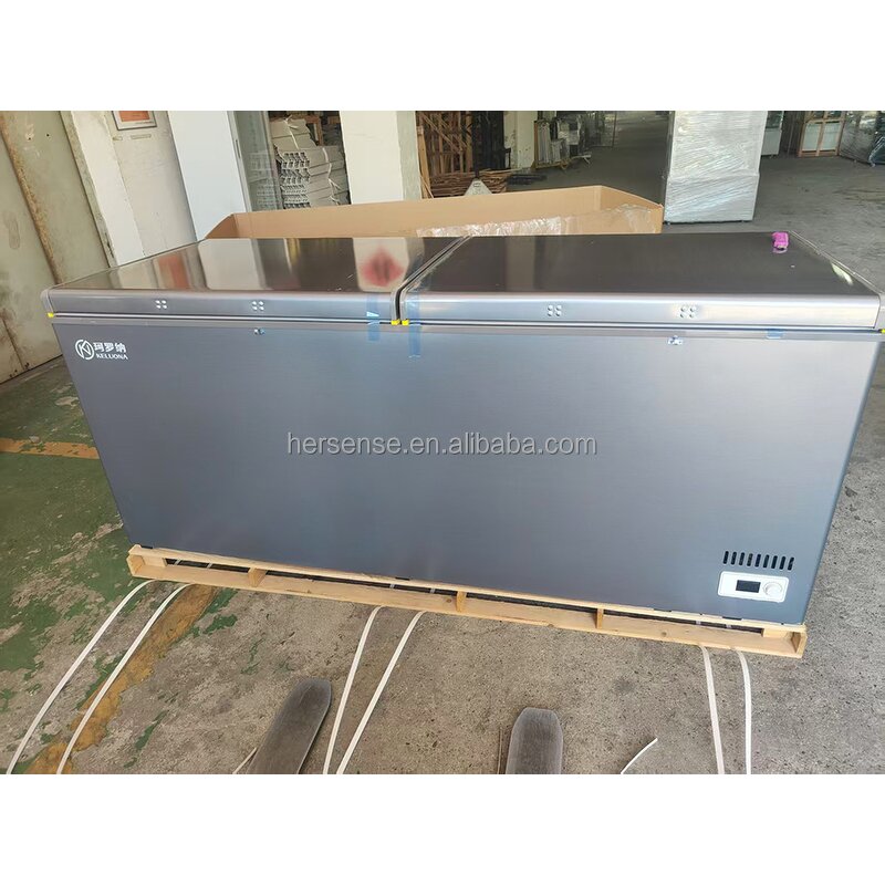 Chest Freezer Manufacturer - 818 Top Freezer High Capacity Intelligent Dual Door System Space Saving Design for Households