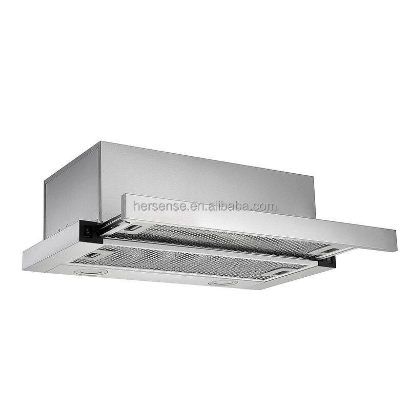 Kitchen Hood Manufacturer - 900CFM High Power Commercial Stainless Steel with Heat Auto-Clean System Slim Concealed