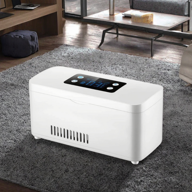 Insulin Cooler Case Manufacturer - Mini USB Rechargeable Low Noise Quiet Electric Powered New Air Cooling Carrying Bag for Travel