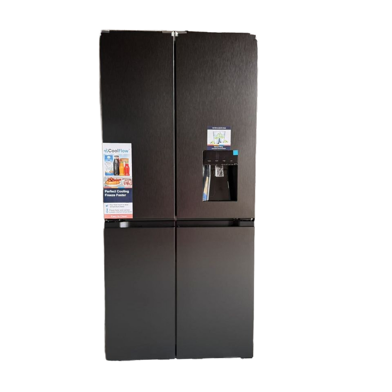 Refrigerator Manufacturer - 591L High Quality 220v 4 Door Retro French Door Gray Quick Cooling Smart Preservation