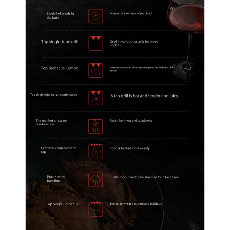 Oven Manufacturer - Embedded 60L Steam and Bake Combo Mini Small Home Flash Heat Drawer-style 110V/220V