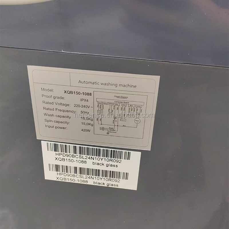 Top Load Washer Manufacturer - Powerful 15kg with Intelligent Cold Hot Water Wash for Busy Family