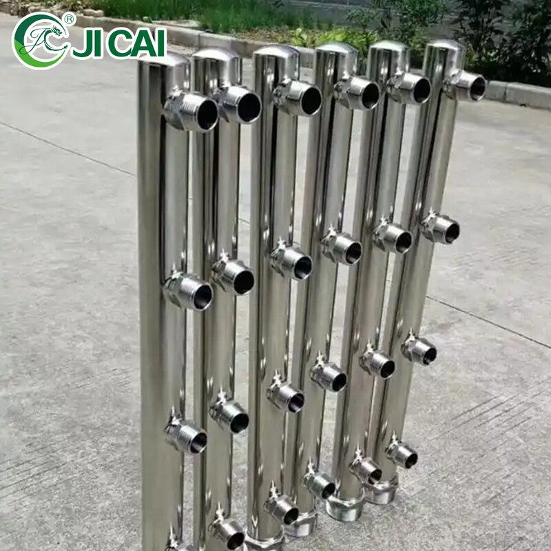 Stainless Steel Manifold Water Separator - Customized 4-Way 304/316L Round Thread for Heating System