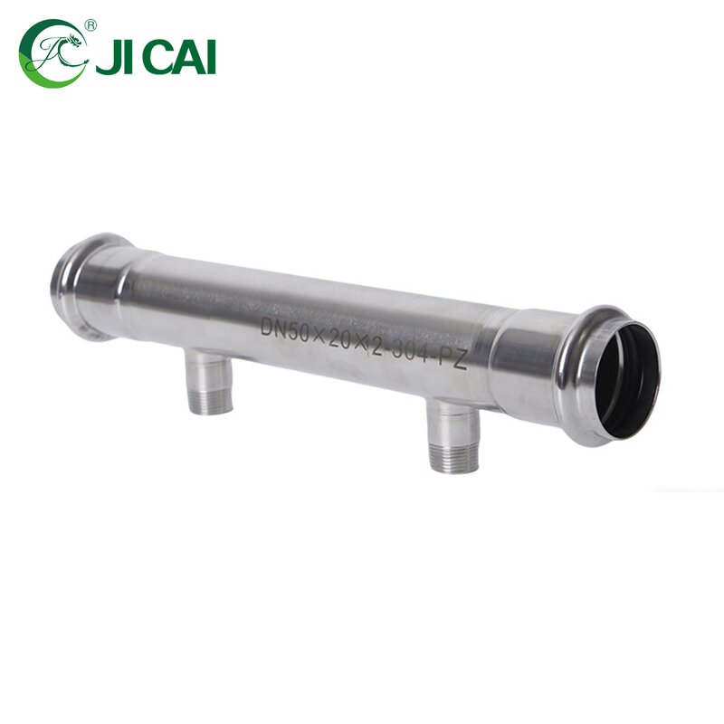 Stainless Steel Manifold Water Separator - Customized 4-Way 304/316L Round Thread for Heating System