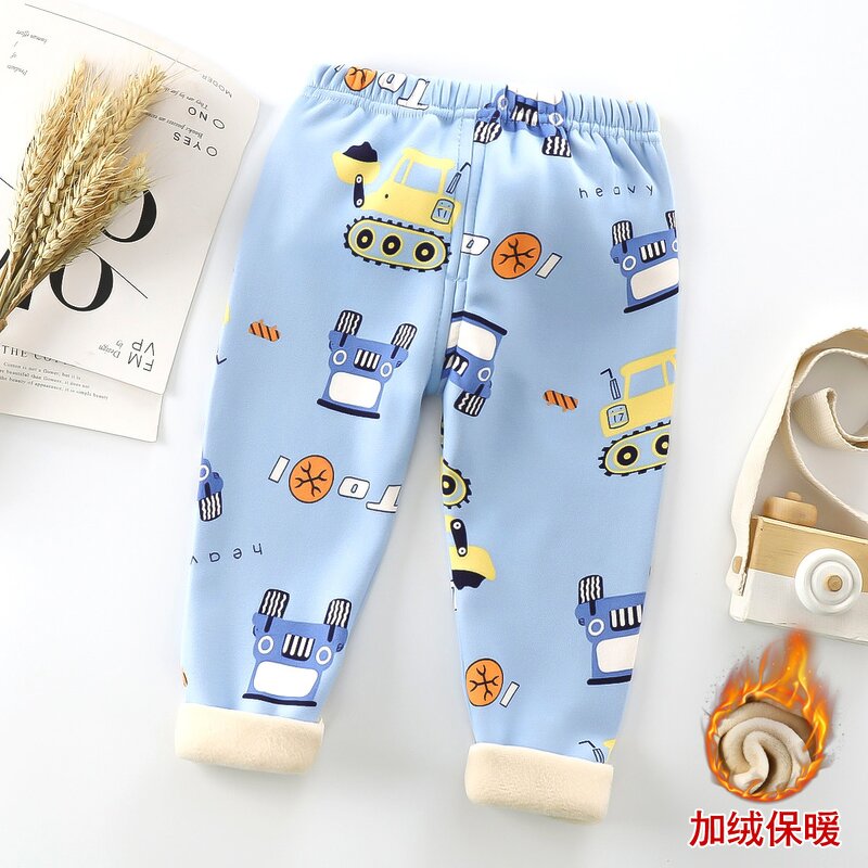 Children's Velvet Pants Manufacturer - 23 Autumn Winter New Thick Warm Pants Leggings