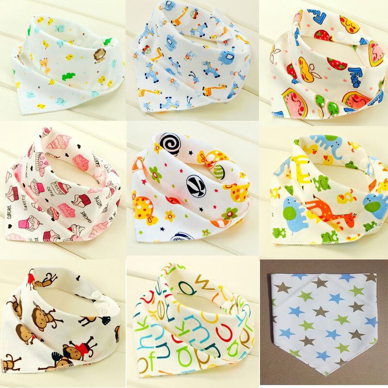 Baby Water Towel Manufacturer - Wholesale Triangular Scarf Cotton Newborn Double Layer Presses and Bibs Scarf