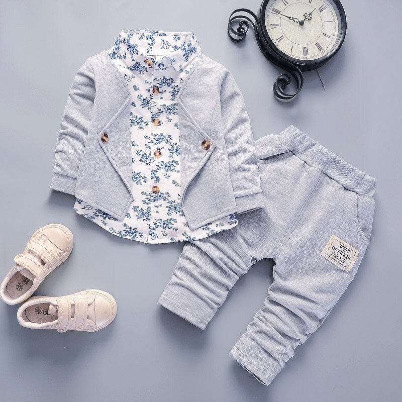 Children's Clothing Suit Manufacturer - 2024 Spring Autumn New Infant Gentleman 3-piece 0-4 Years Old 2-piece