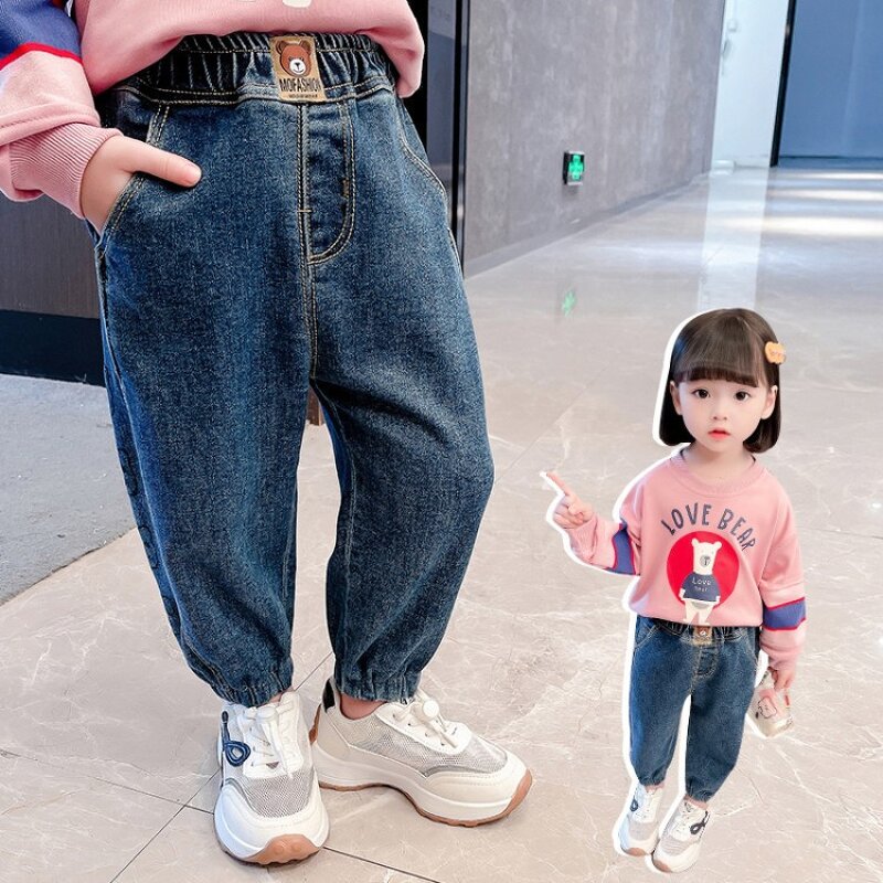 Children's Western Pants Manufacturer - Spring Autumn 2023 New Autumn Girl Baby Bear Pants