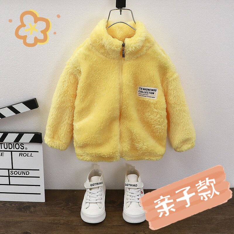 Children's Jacket Manufacturer - Autumn Winter Plus Velvet Boys Girls Coral Velvet Ingredients Warm 2023 Hot Sales