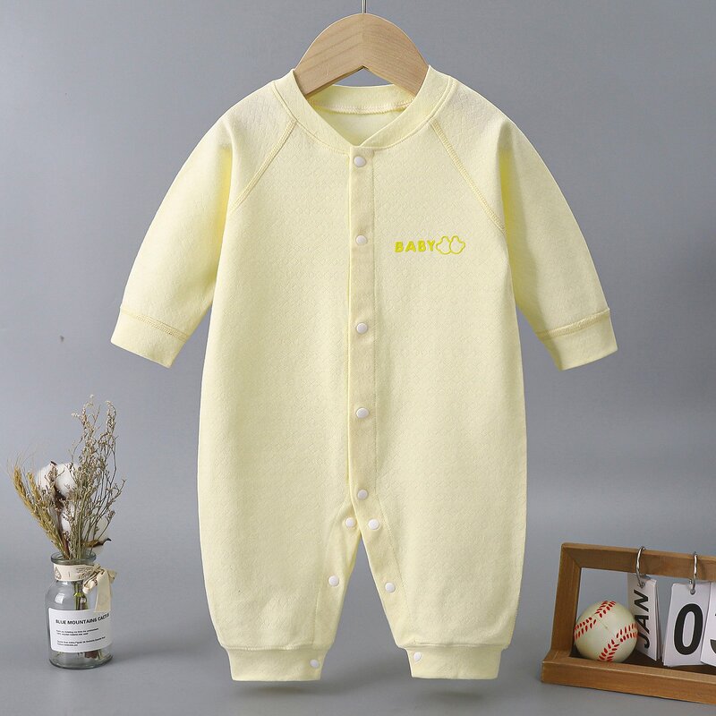 Baby Romper Manufacturer - 2025 Long Sleeve Spring Autumn Infant Jumpsuit Pure Cotton Crawling Boneless