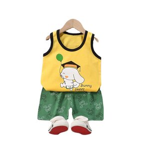 Children's Vest Set Manufacturer - Boys Cotton Sleeveless Summer New Girl Suspender Shorts Whole Cotton