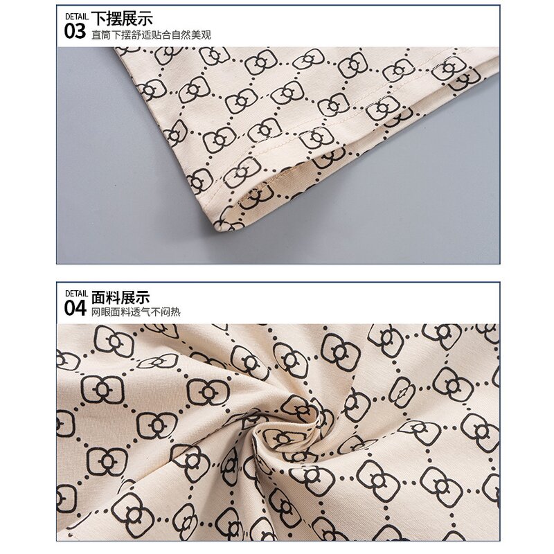 Children's Clothing Set Manufacturer - 2023 Summer Alphabet Full Cotton Comfortable Casual Short-sleeved Set