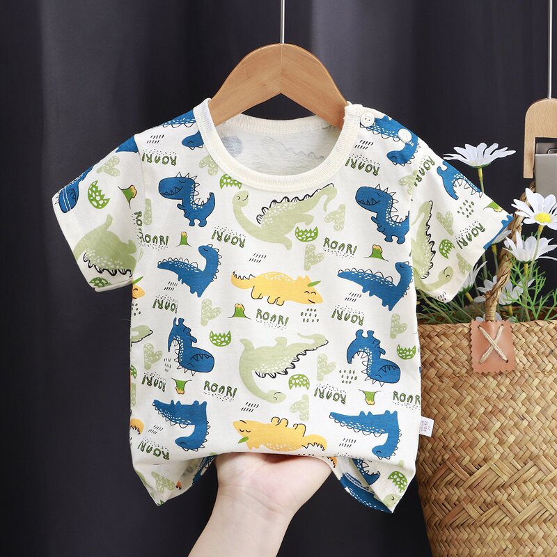 Children's T-shirt Manufacturer - Short-sleeved Pure Cotton for Girls Summer Clothes Baby Boys Tops