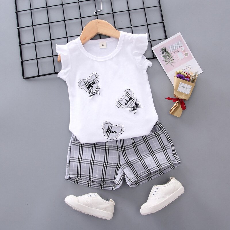Female Baby Summer Suit Manufacturer - Girl Fashionable Sleeveless Two-piece 2022 New Foreign