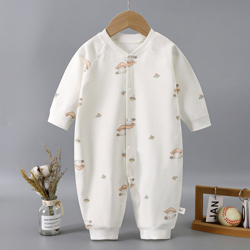 Baby Romper Manufacturer - 2025 Long Sleeve Spring Autumn Infant Jumpsuit Pure Cotton Crawling Boneless