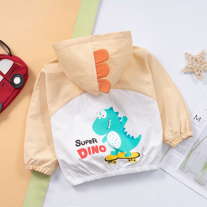 Children's Jacket Manufacturer - 2023 Spring Autumn New Dinosaur Top Zipper Series Fashion Cartoon