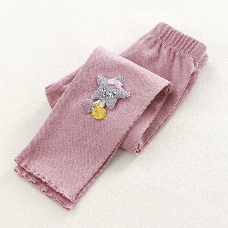 Children's Bottom Pants Manufacturer - Autumn Winter New Korean Baby Elastic Trousers Cartoon Girl Thin Exterior
