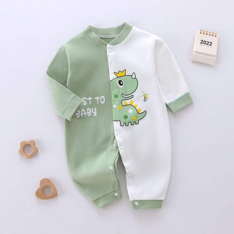Baby Boneless Clothing Manufacturer - Autumn Winter Long-sleeved Combed Cotton Print Climbing Clothes