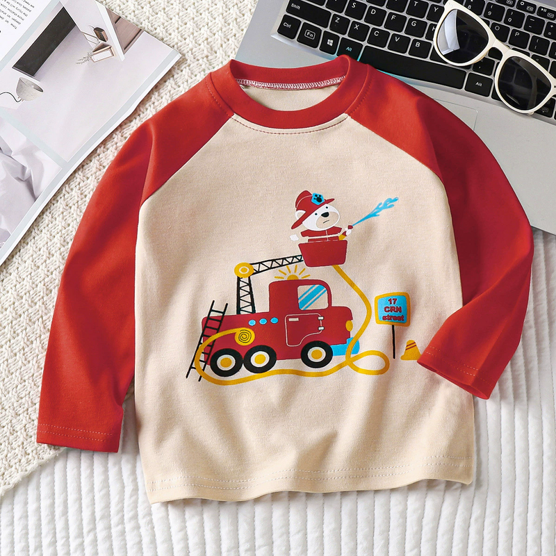 Children's T-shirt Manufacturer - Spring Autumn New Long Sleeve Bottoming Shirt Pure Cotton for Boys Girls