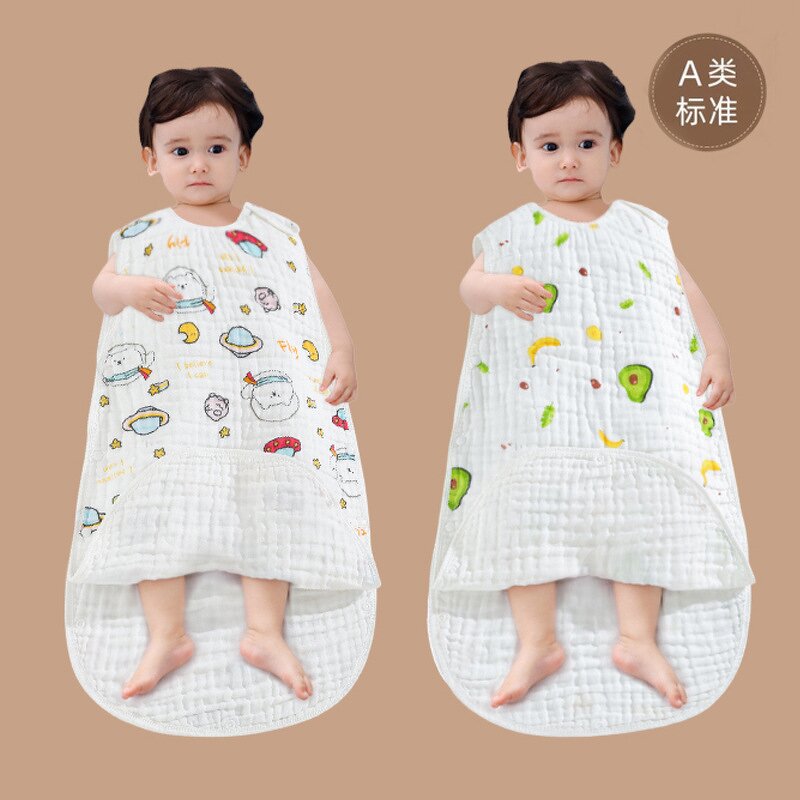 Newborn Sleeping Bag Manufacturer - Cotton Six-layer One-piece Anti-vest Children's Sleeping Bag